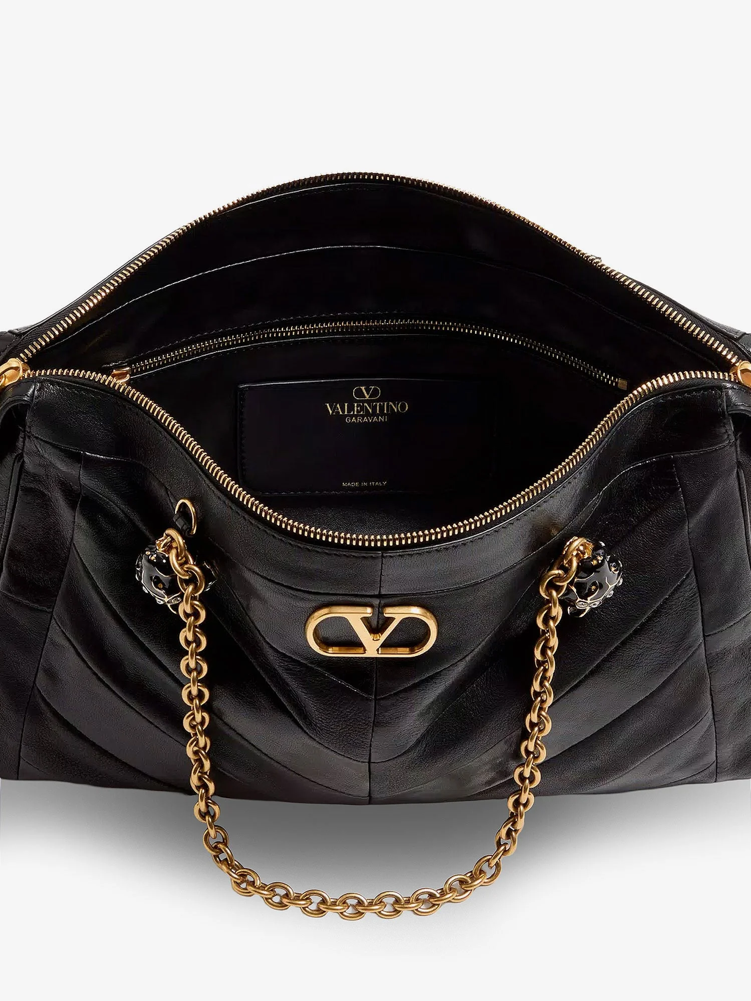 Valentino Garavani Valentino Garavani Panthea Leather Shoulder Bag - Image 4