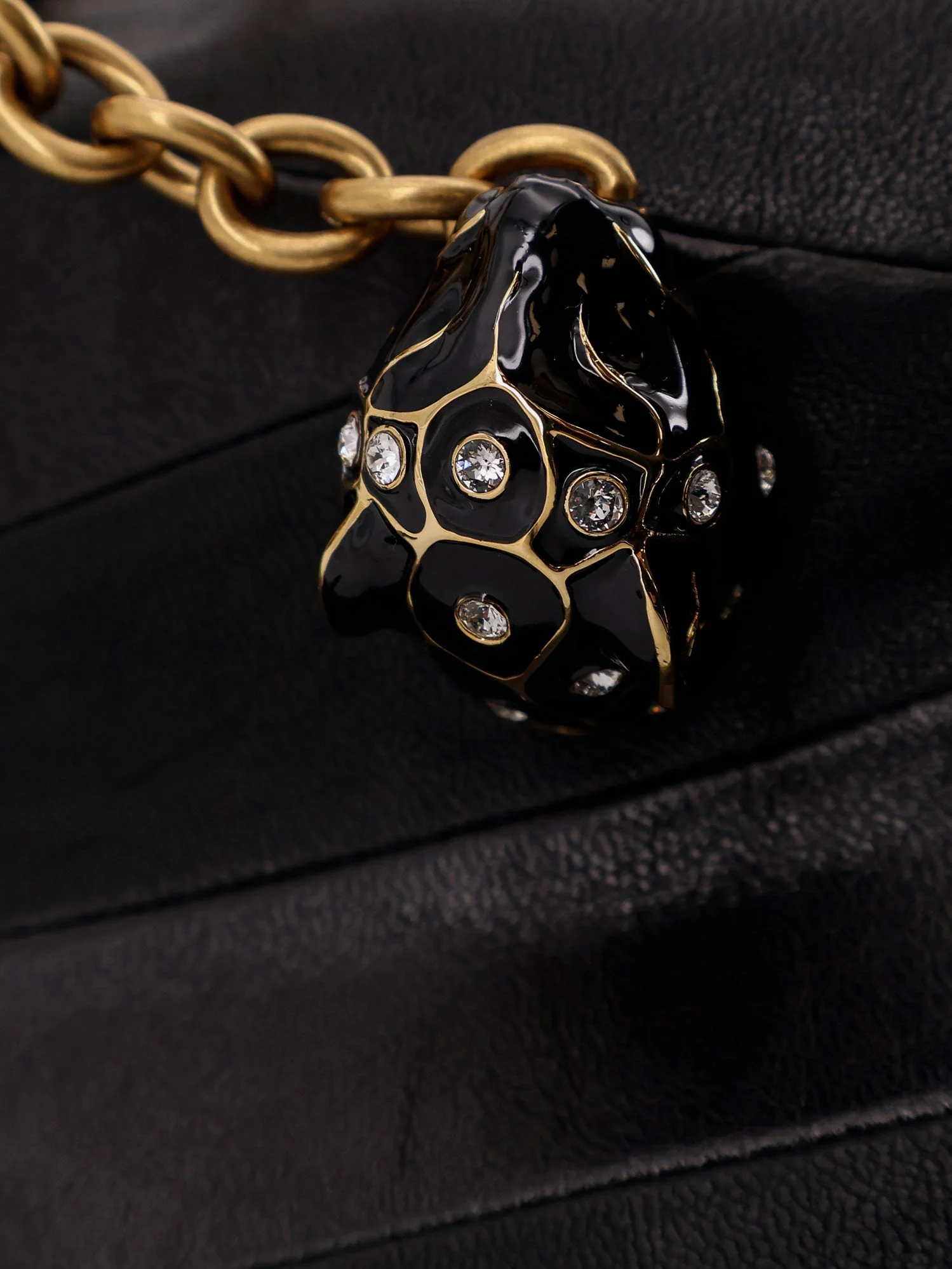 Valentino Garavani Valentino Garavani Panthea Leather Shoulder Bag - Image 5