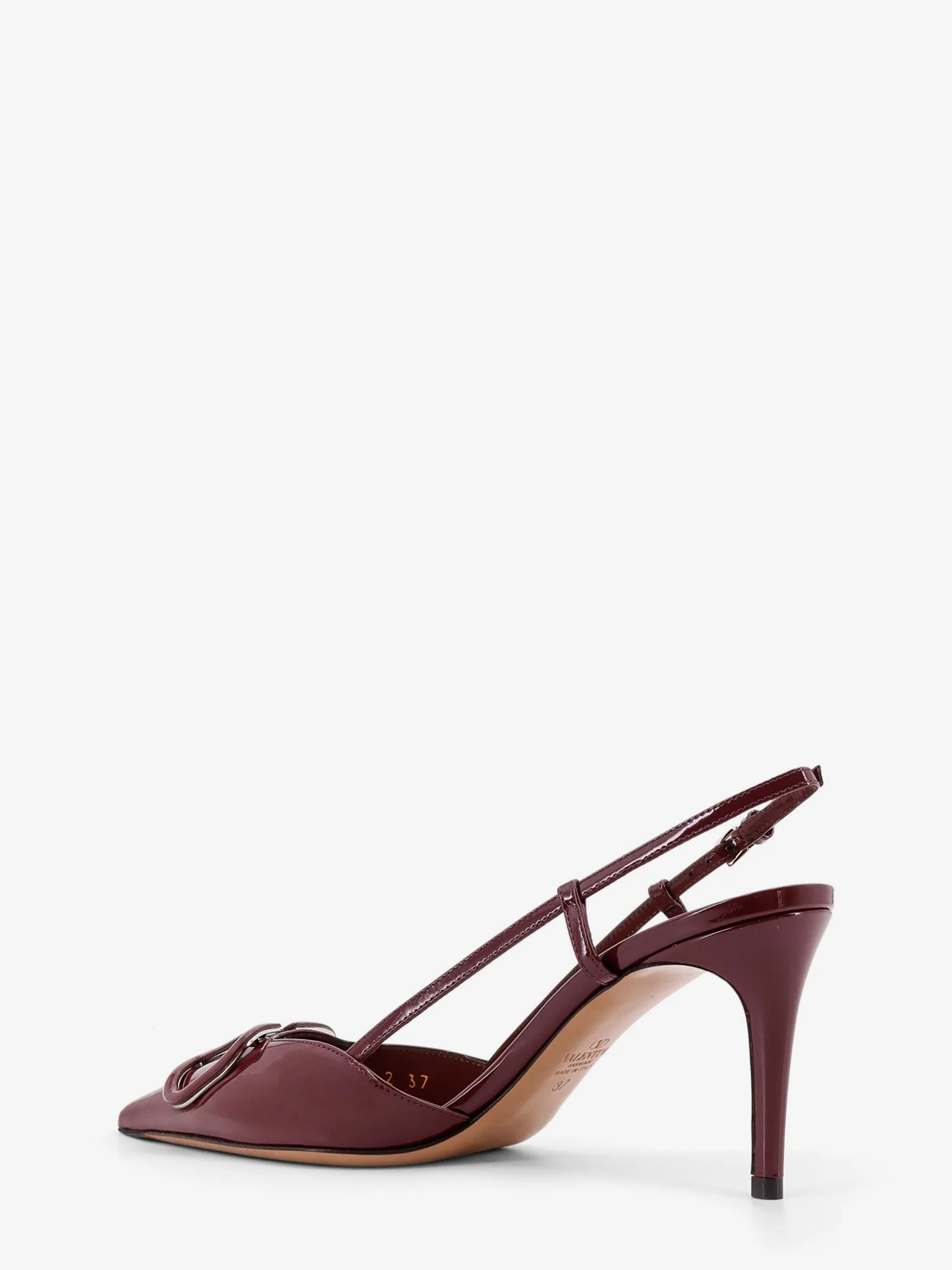 Valentino Garavani Valentino Garavani Patent Leather Slingback Pumps - Image 3