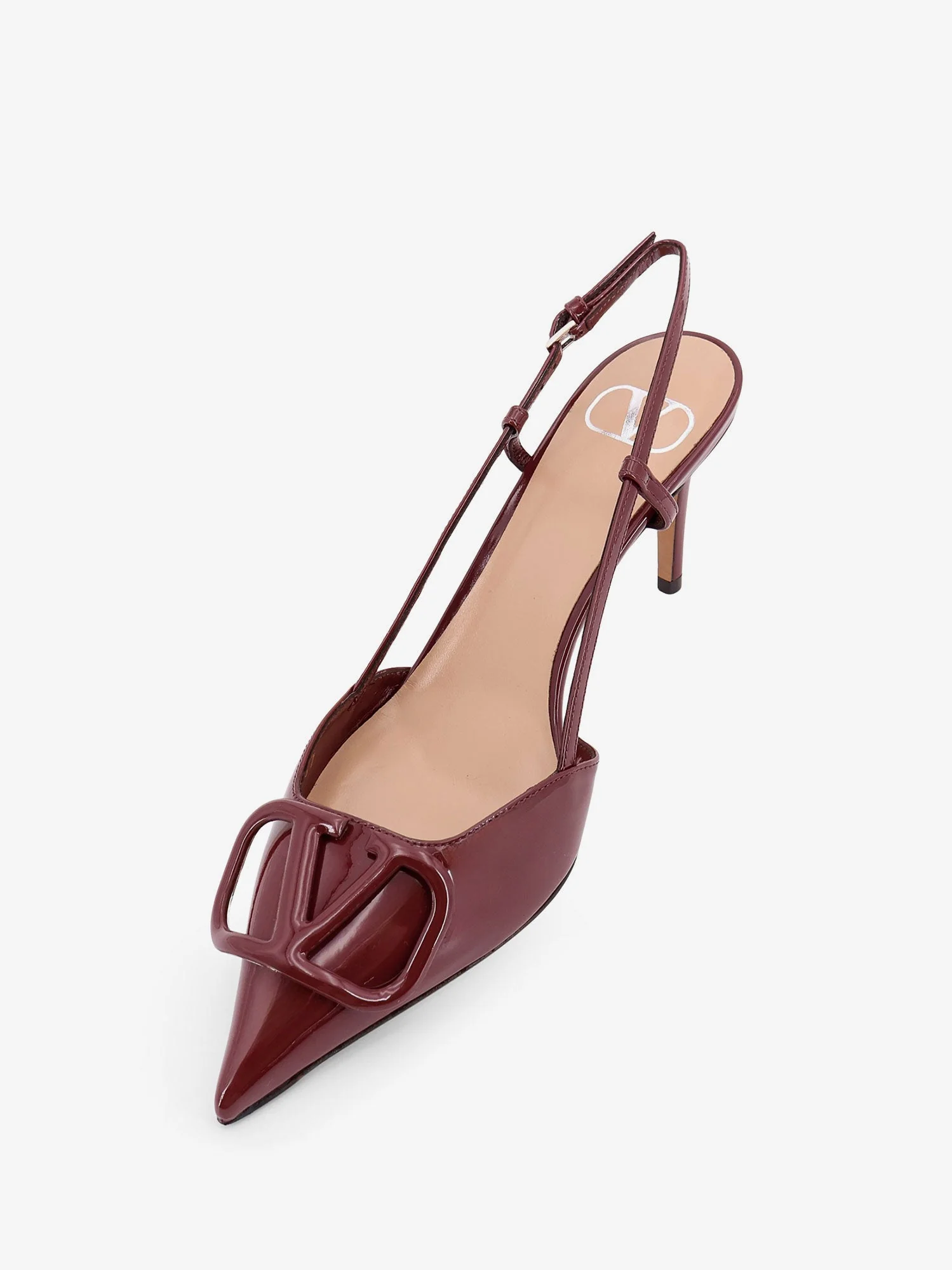 Valentino Garavani Valentino Garavani Patent Leather Slingback Pumps - Image 4