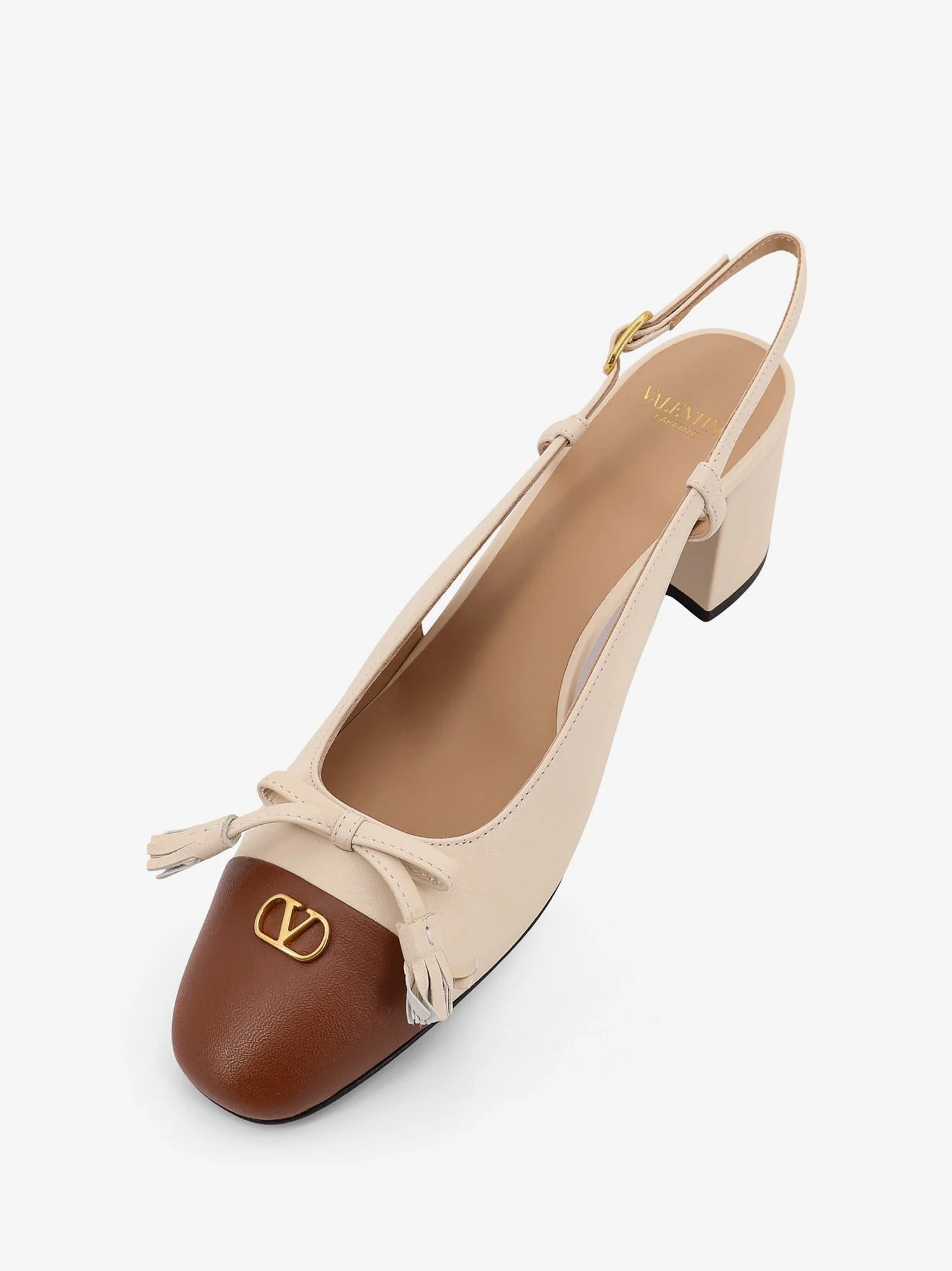 Valentino Garavani Valet Du Roi Leather Slingback Décolleté - Image 4