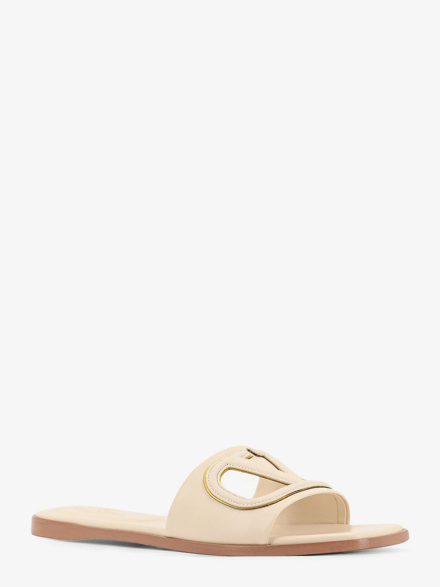 Valentino Garavani Vlogo Cut-Out Leather Slides - Image 2