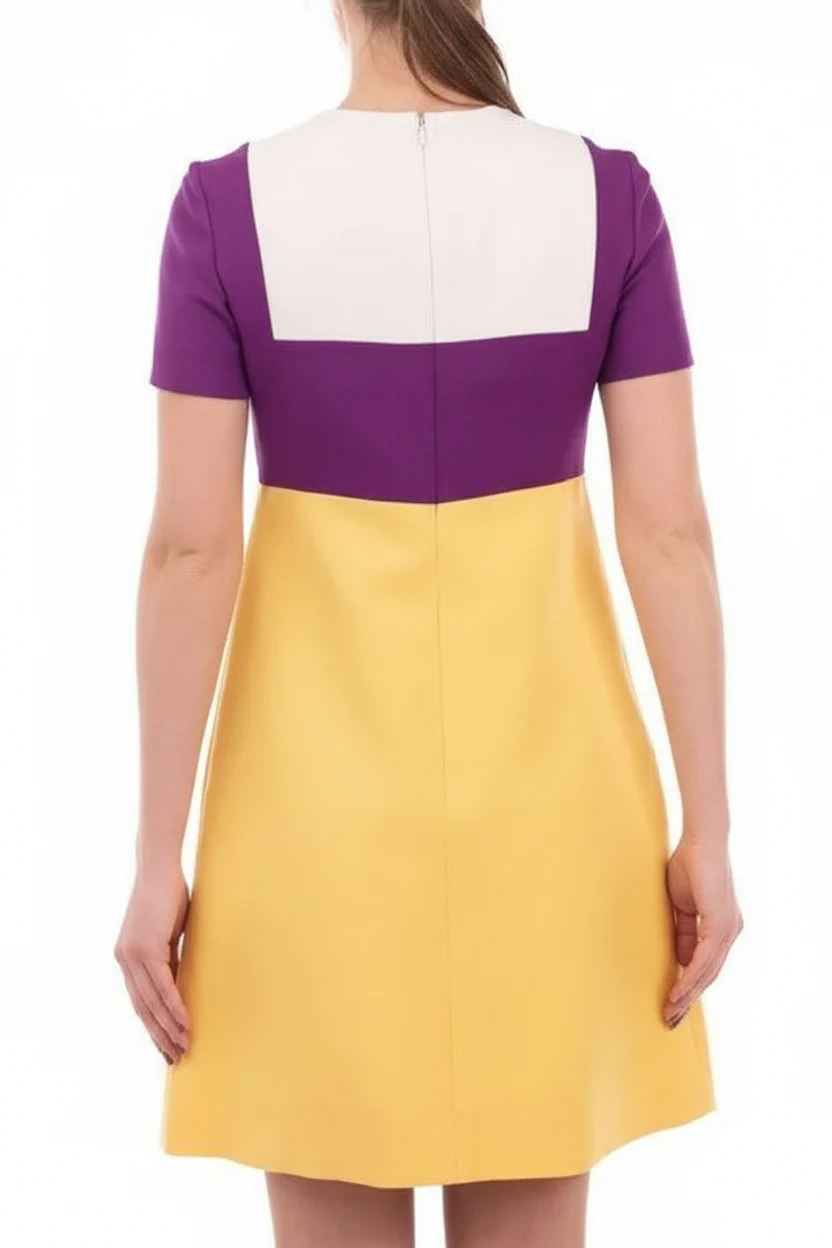 Valentino Silk & Wool Mini Trapeze Dress - Image 3