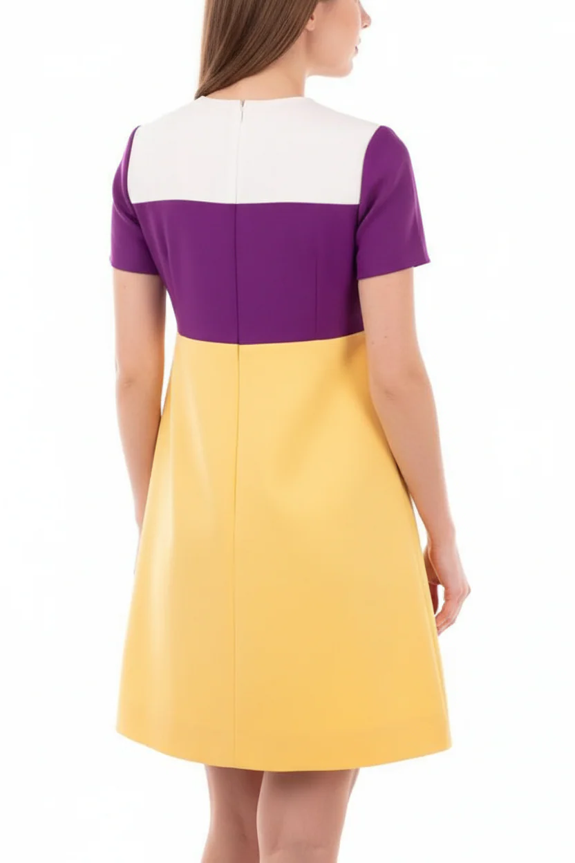 Valentino Silk & Wool Mini Trapeze Dress - Image 4