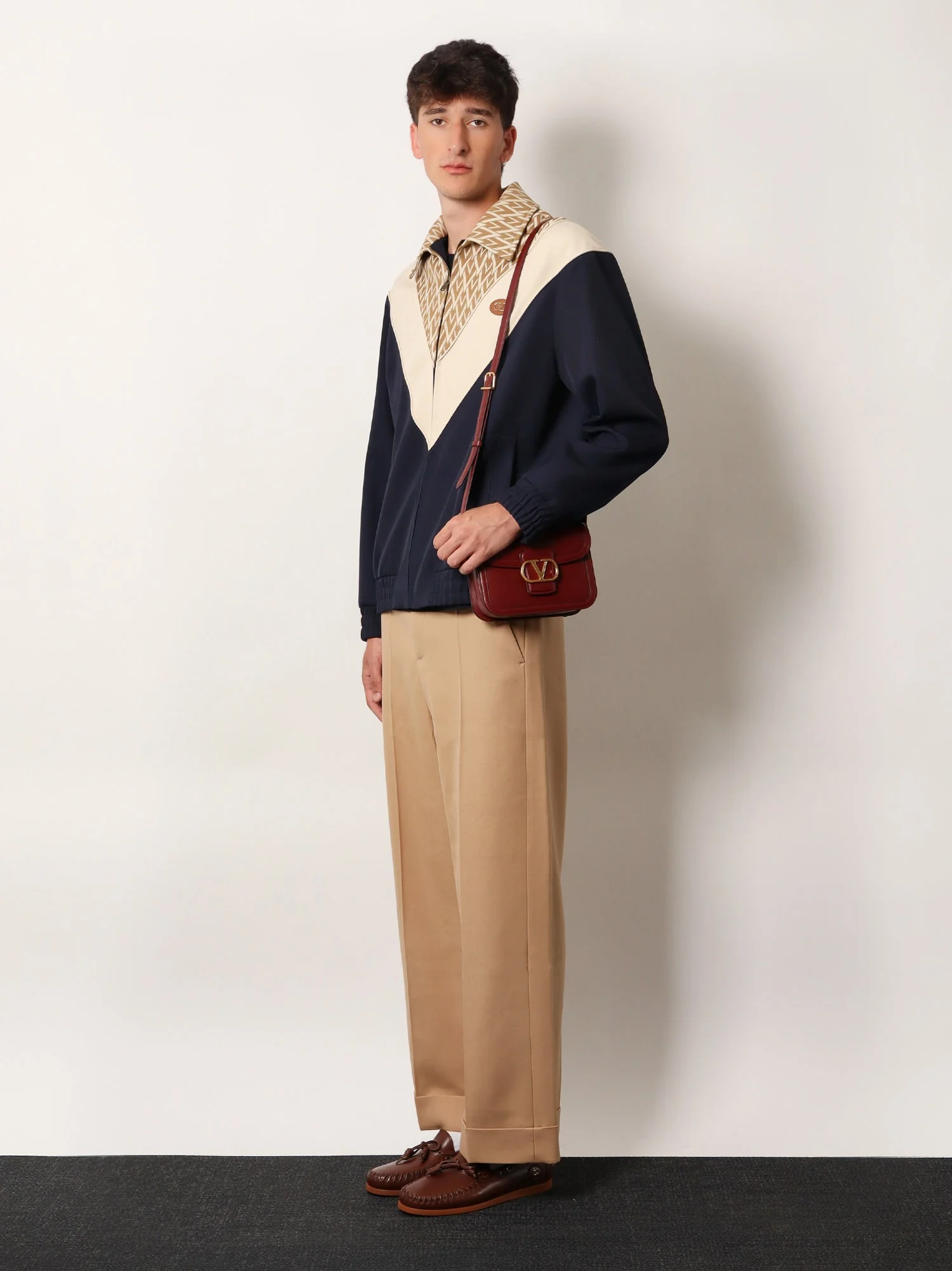Valentino Toute La V Wool And Cotton Jacket - Image 2