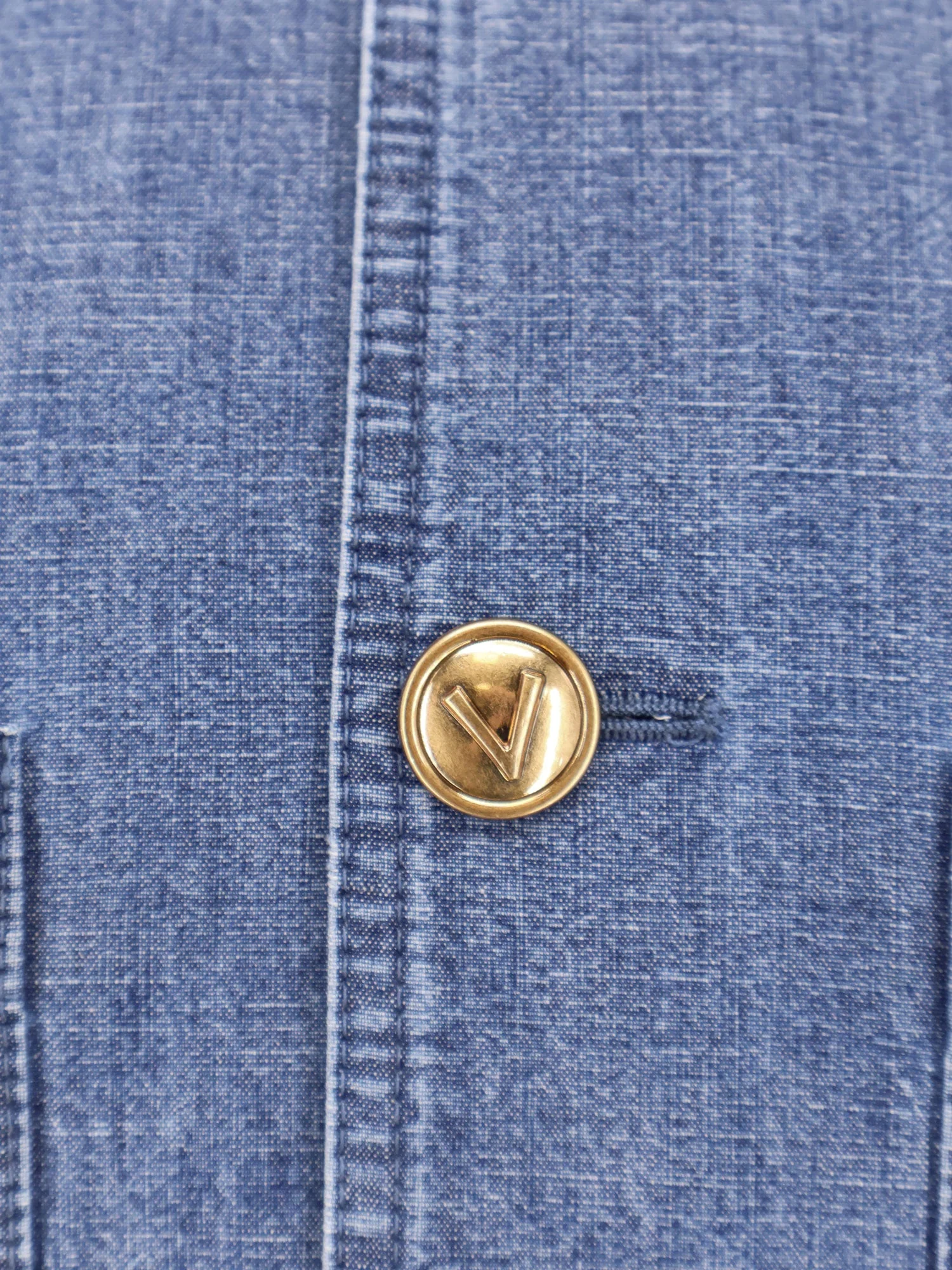 Valentino Valentino Denim Sahariana Jacket - Image 5