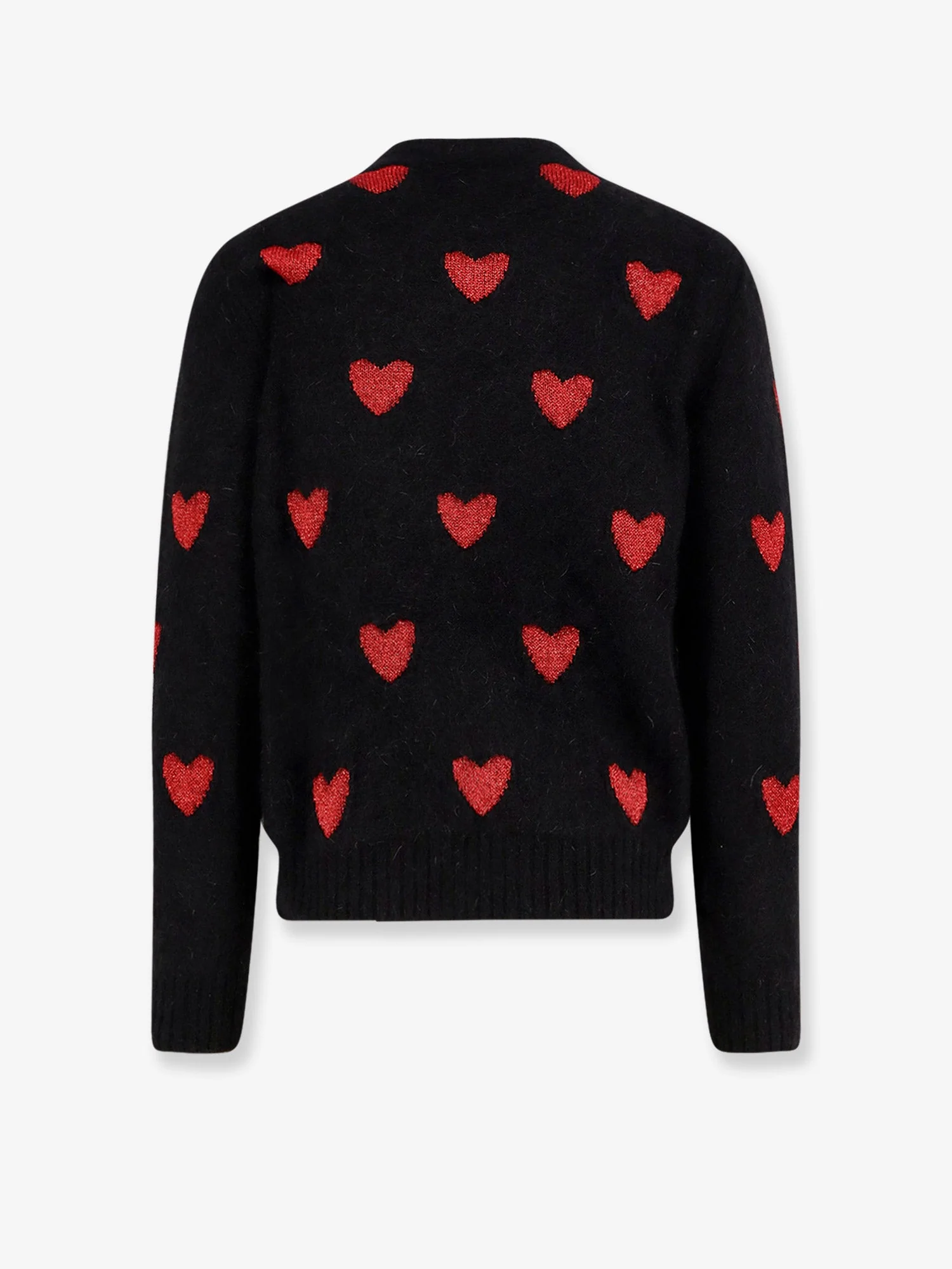 Valentino Wool And Mohair Sweater With Lurex Hearts - Image 2