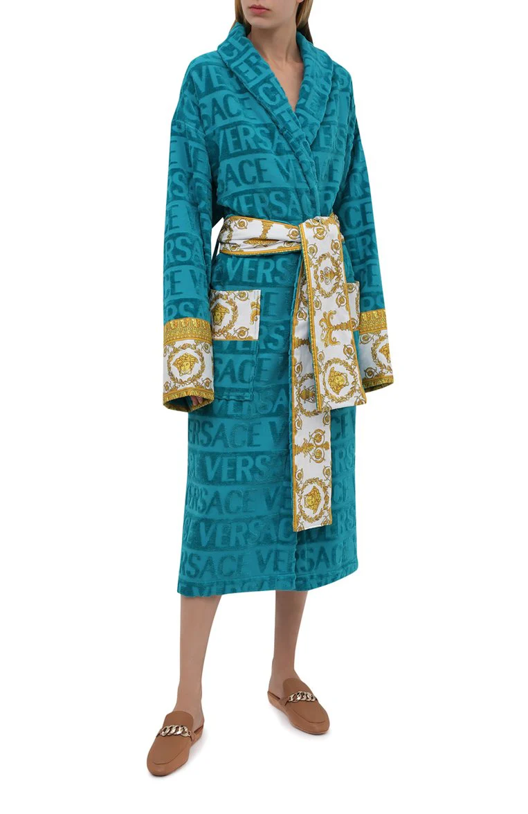 Versace “I Love Baroque” Medusa Amplified Bathrobe - Unisex - Image 8