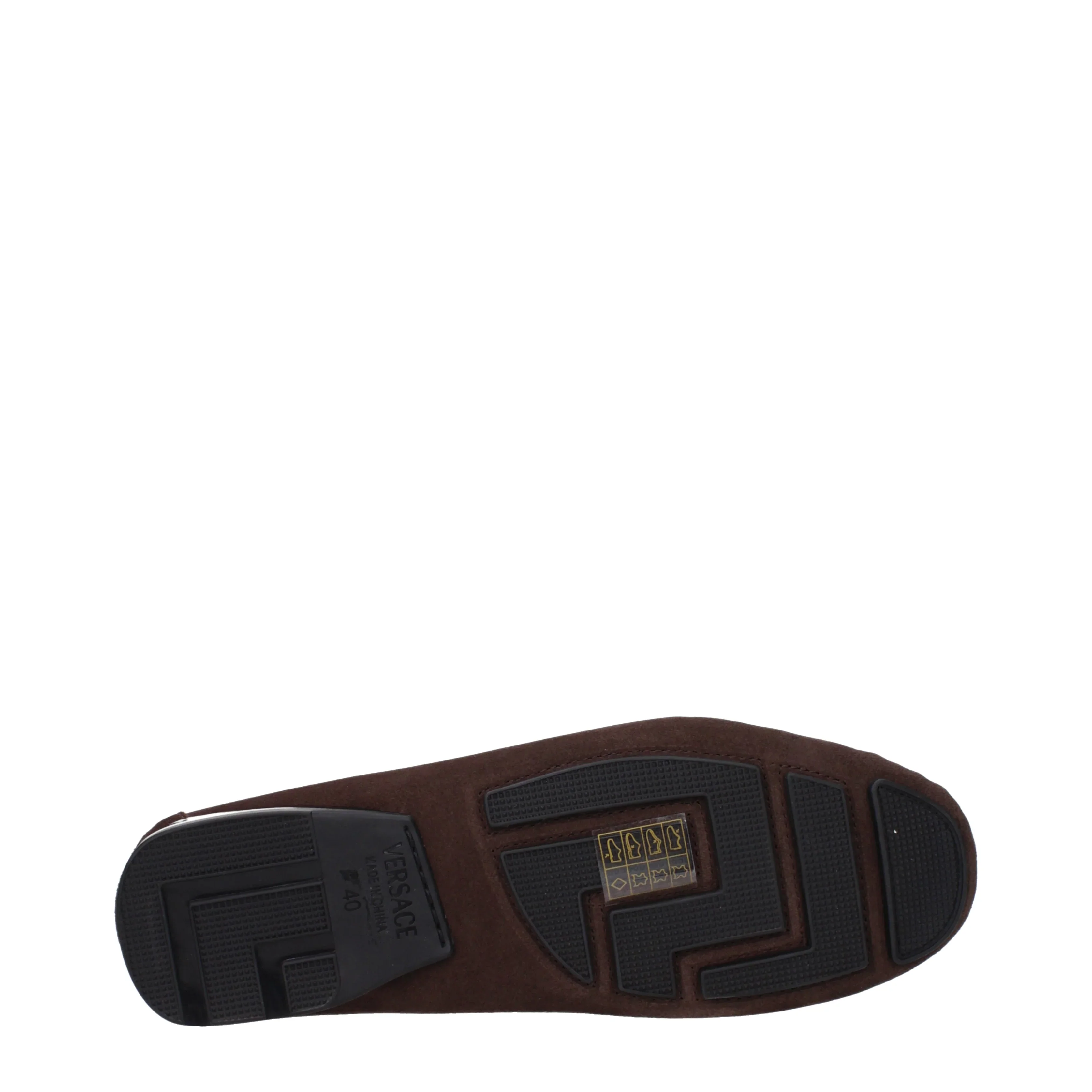 Versace Brown Suede Loafers with Medusa Hardware - Image 5