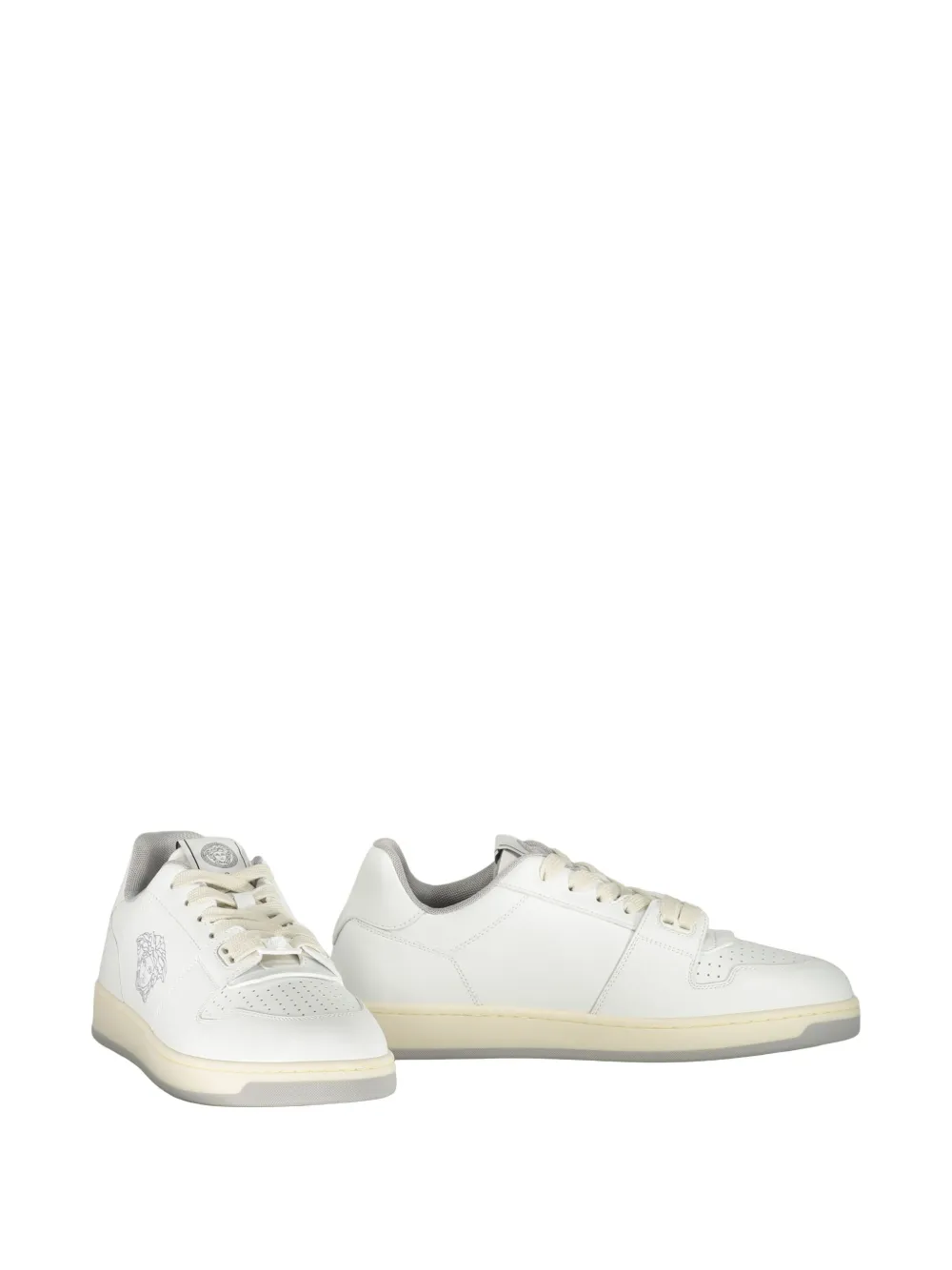 Versace Medusa Sneakers In White Leather - Image 3