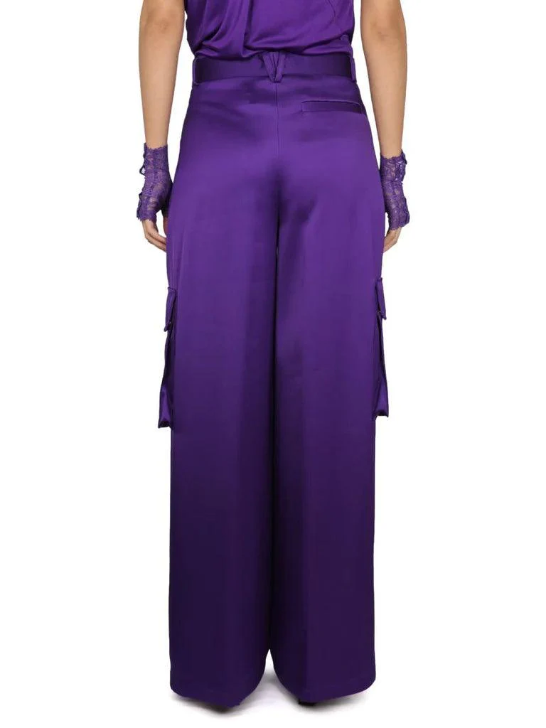 Versace Wide Leg Trousers Cargo Pants Orchid Purple - Image 3