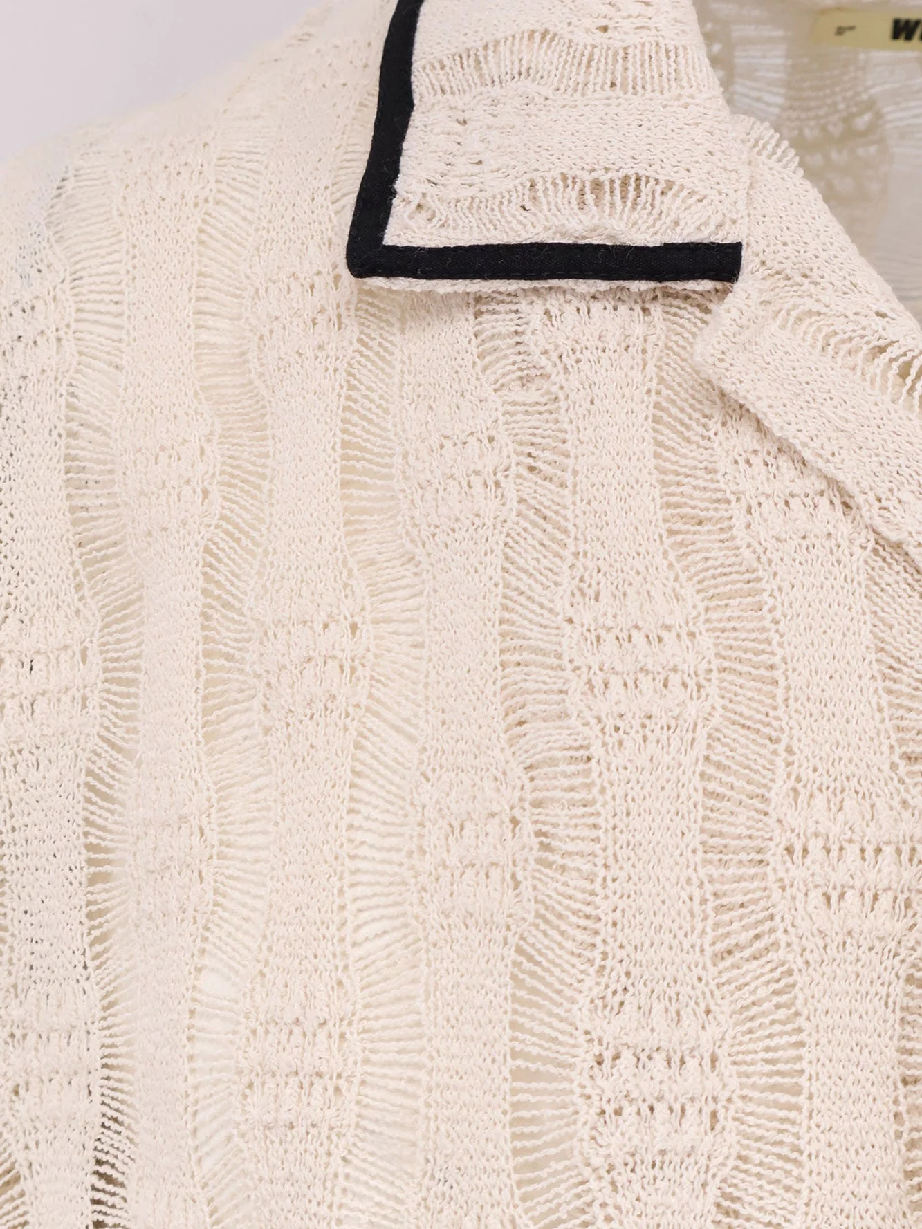 Woodbird Wb Sunny Granny Perforated Knit Shirt - Image 3