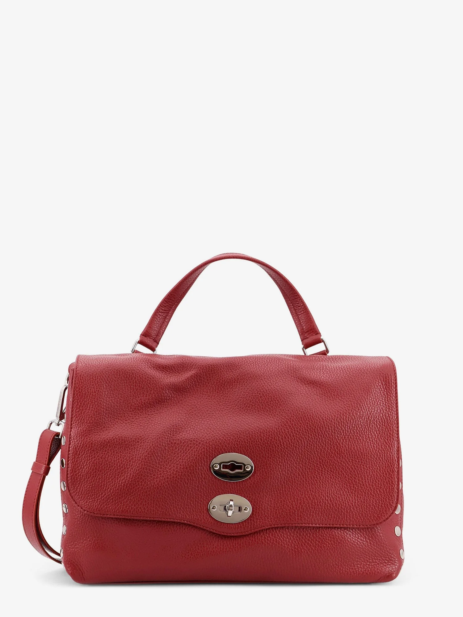 Zanellato Postina M Leather Crossbody Bag With Double Shoulder Strap