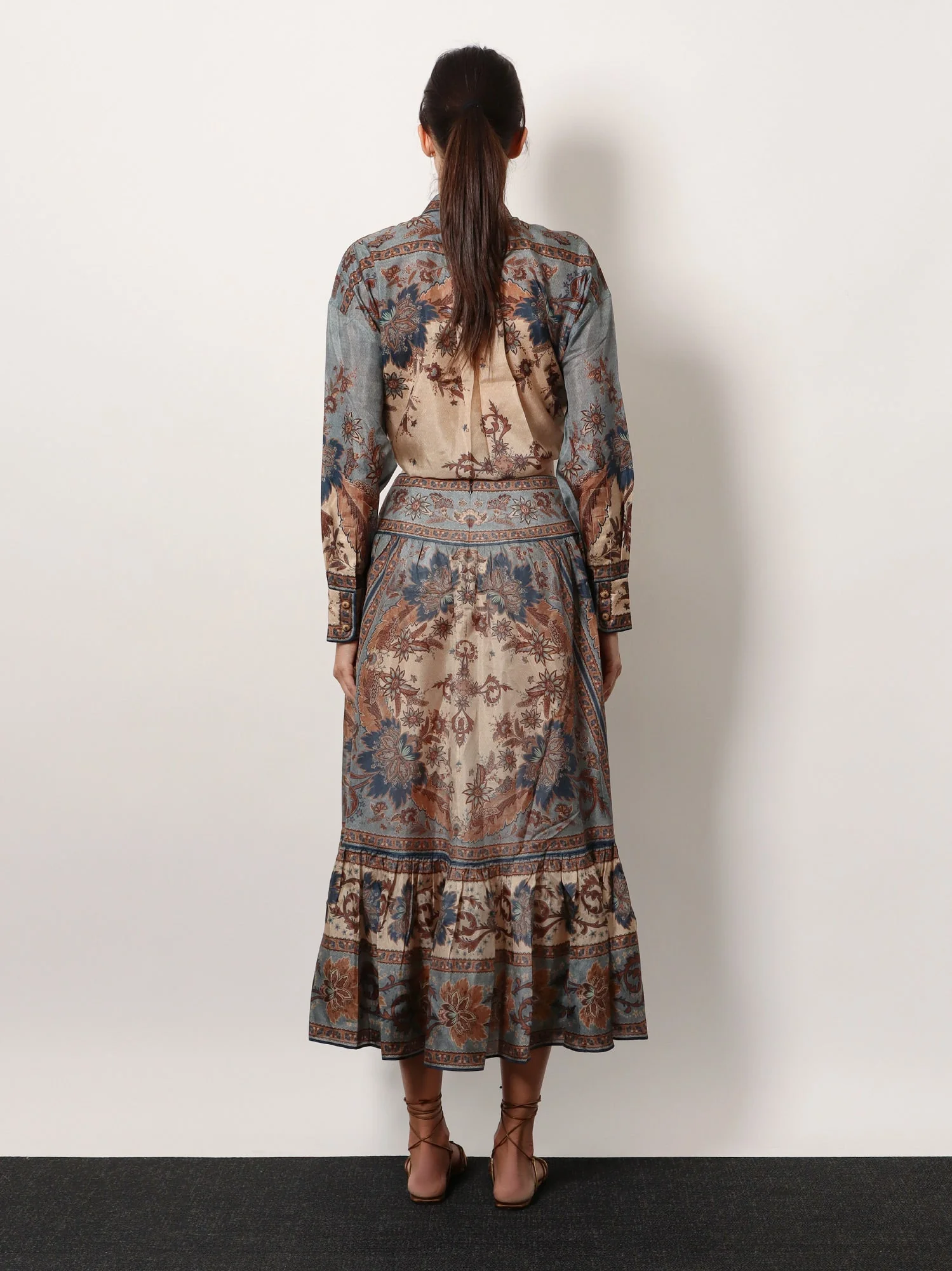 Zimmermann Ascension Tiered Midi Skirt - Image 3