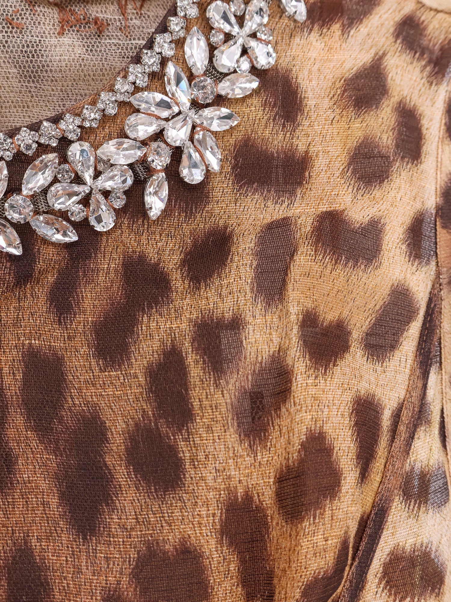 Zimmermann Linen And Silk Mini Dress With Animalier Print - Image 4